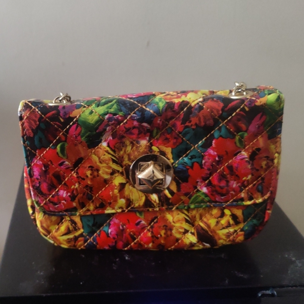 Floral Multicolor Quilted Women's Bag